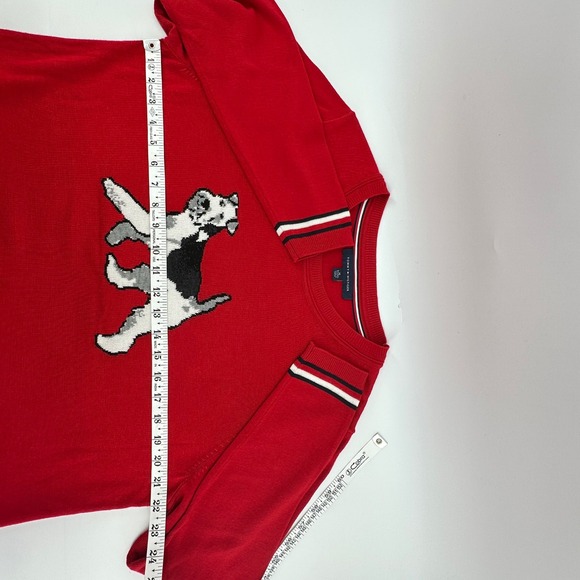 Tommy Hilfiger Sweater Women XL Scottish Terrier Graphic Knit Pullover Crewneck - Picture 3 of 7